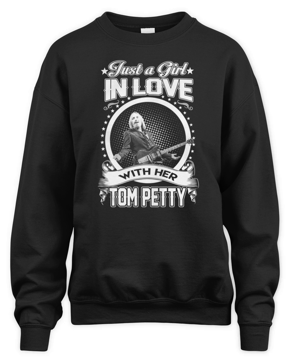 Just a Girl in love with her Tom Petty Unisex Premium Crewneck Sweatshirt