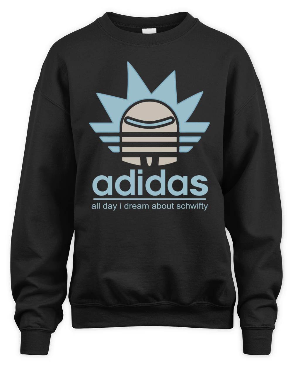 rick and morty adidas hoodie Unisex Premium Crewneck Sweatshirt