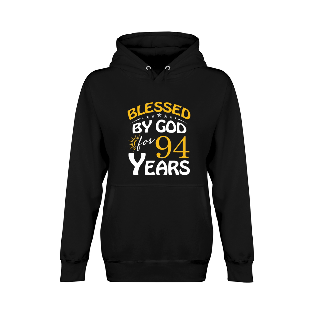 Vintage by God For 94 Years Old Happy 94th Birthd Unisex Premium Pullover Hoodie