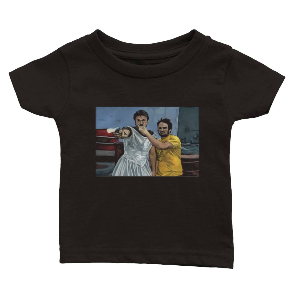 Mac and Charlie its always sunny in Philadelphia canvas shirt Classic Baby Crewneck T-shirt