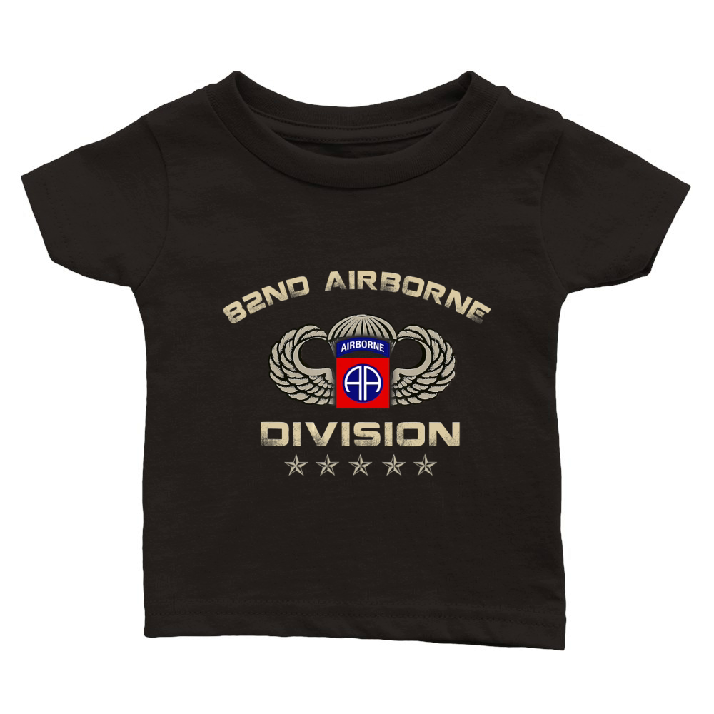 US Army 82nd AIRBORNE Division Veteran Vintage T-Shirt T-Shirt Classic Baby Crewneck T-shirt