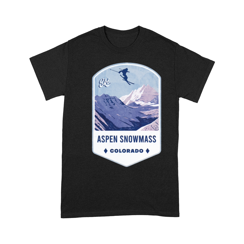 Aspen Snowmass Colorado Ski Badge Comfort T-shirt