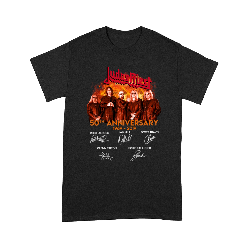 Judas Priest 50th anniversary 1969-2019 signatures shirt Comfort T-shirt