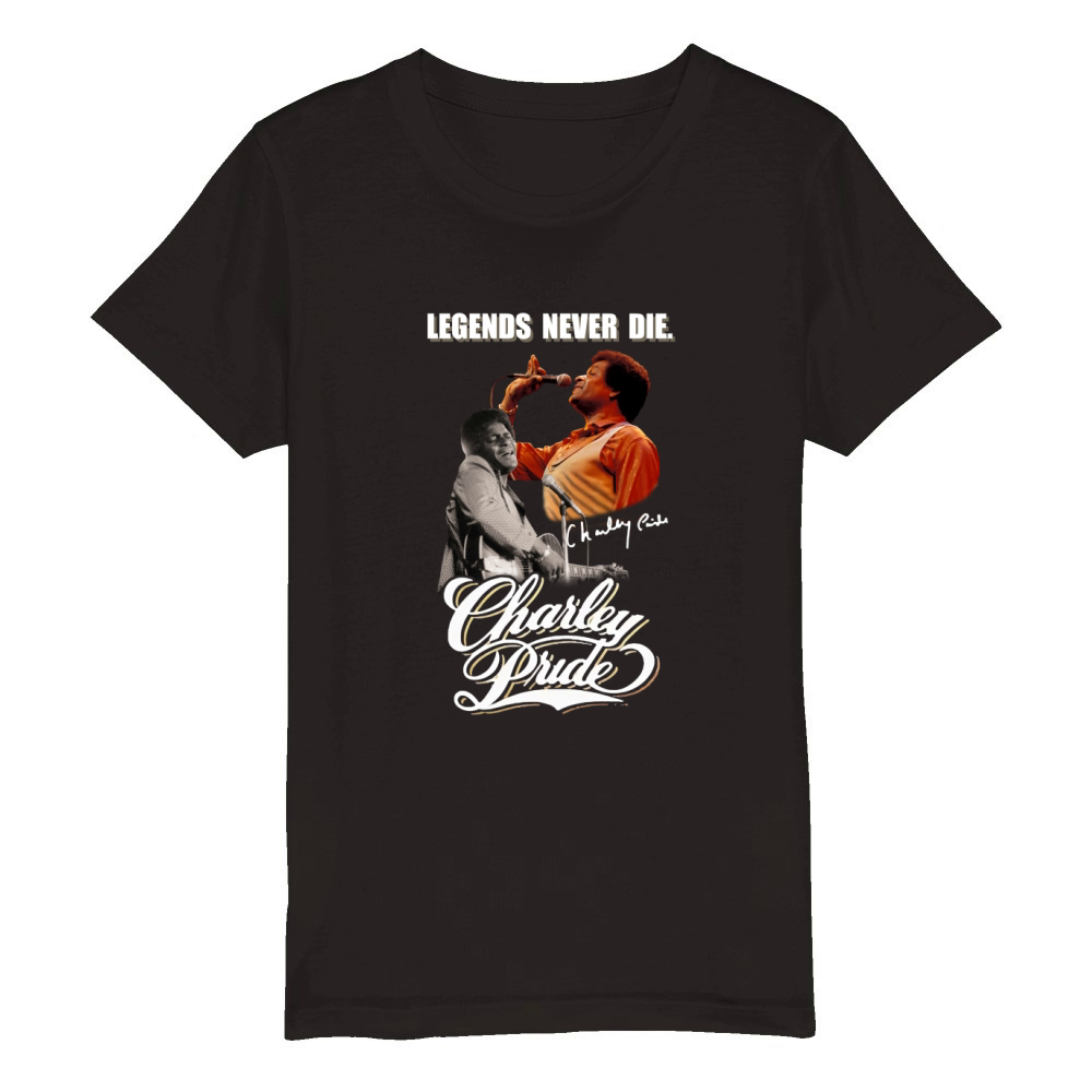 Legends never die Charley Pride signature Organic Kids Crewneck T-shirt