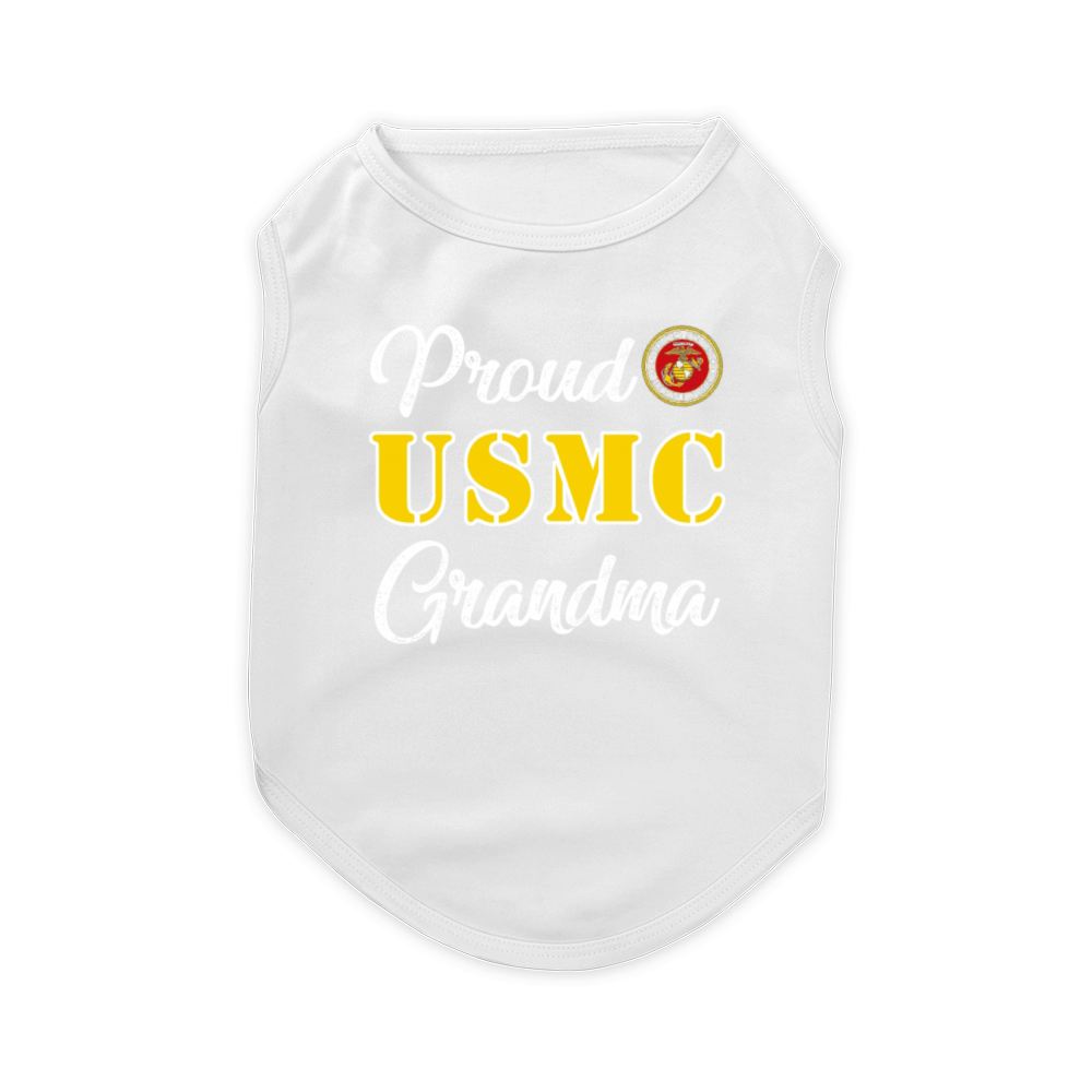 Proud US Marine Corps Grandma Pet T-Shirt