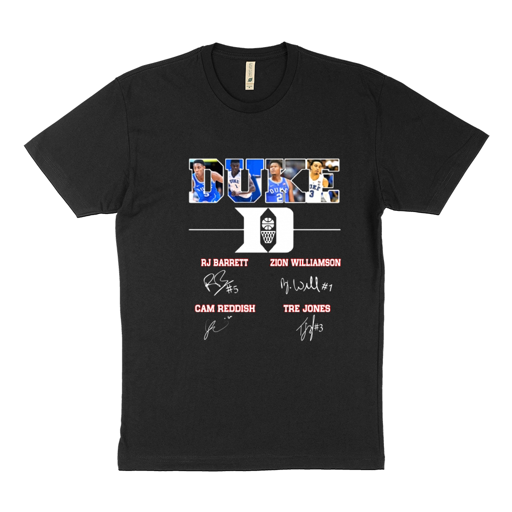 Duke Rj Barreit Zion Williamson Cam Reddish all signature Sustainable T-Shirt