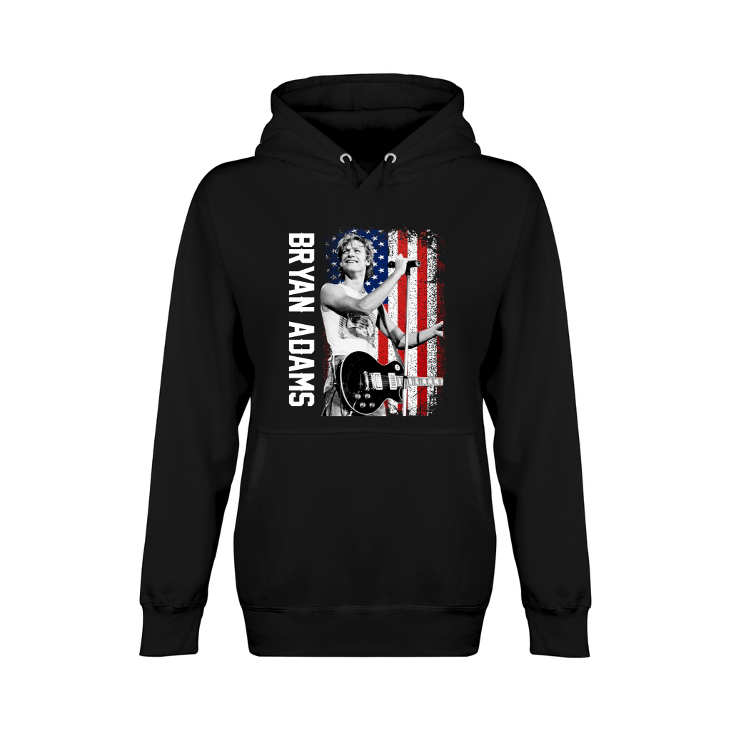 Discover Cool Bryan Adams American Flag Unisex Premium Pullover Hoodie