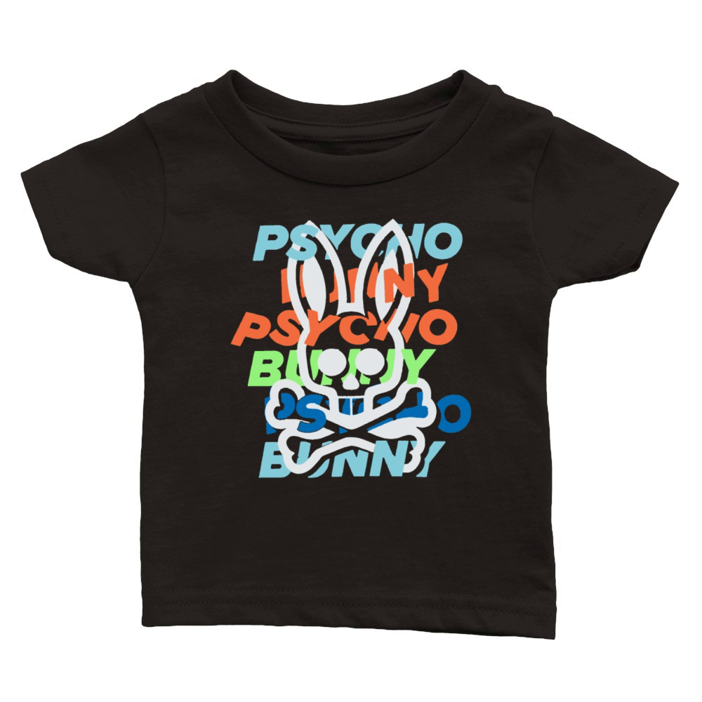 Bunny Psycho Horror Classic Baby Crewneck T-shirt