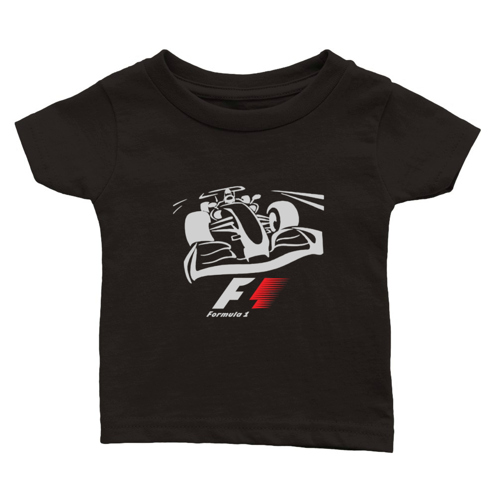Formula One F1 Racing Logo - Unisex Long Sleeve Classic Baby Crewneck T-shirt