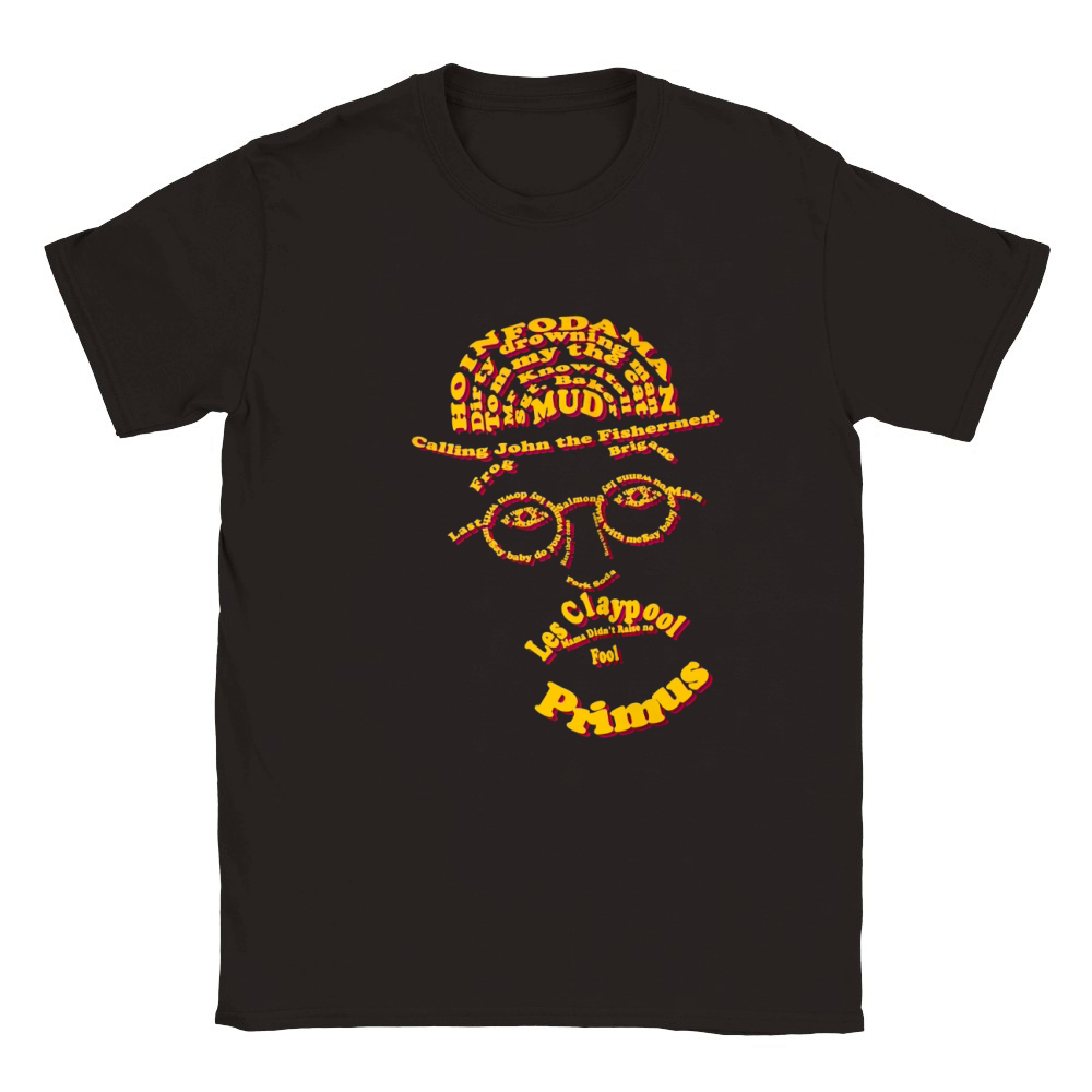 LES CLAYPOOL TYPOGRAPHY PRIMUSLES CLAYPOOL FROG BRIGADE OYSTERHEAD Classic Kids Crewneck T-shirt