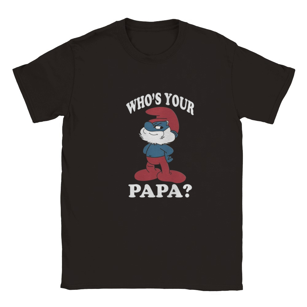 Papa smurf shirt Classic Kids Crewneck T-shirt