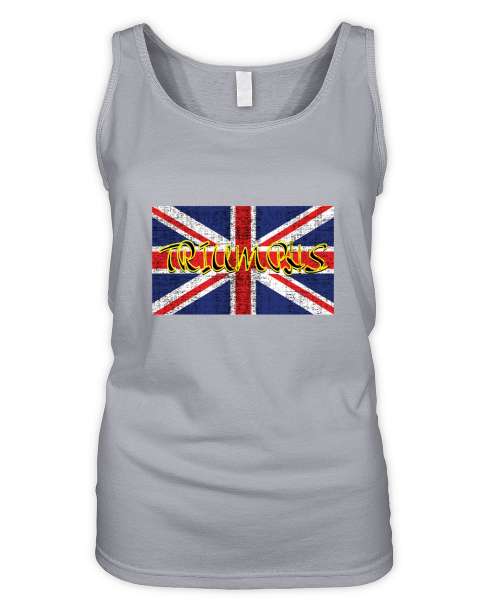 Triumphs Vintage England Flag Motorcycles Lover Organic Women's Tank Top