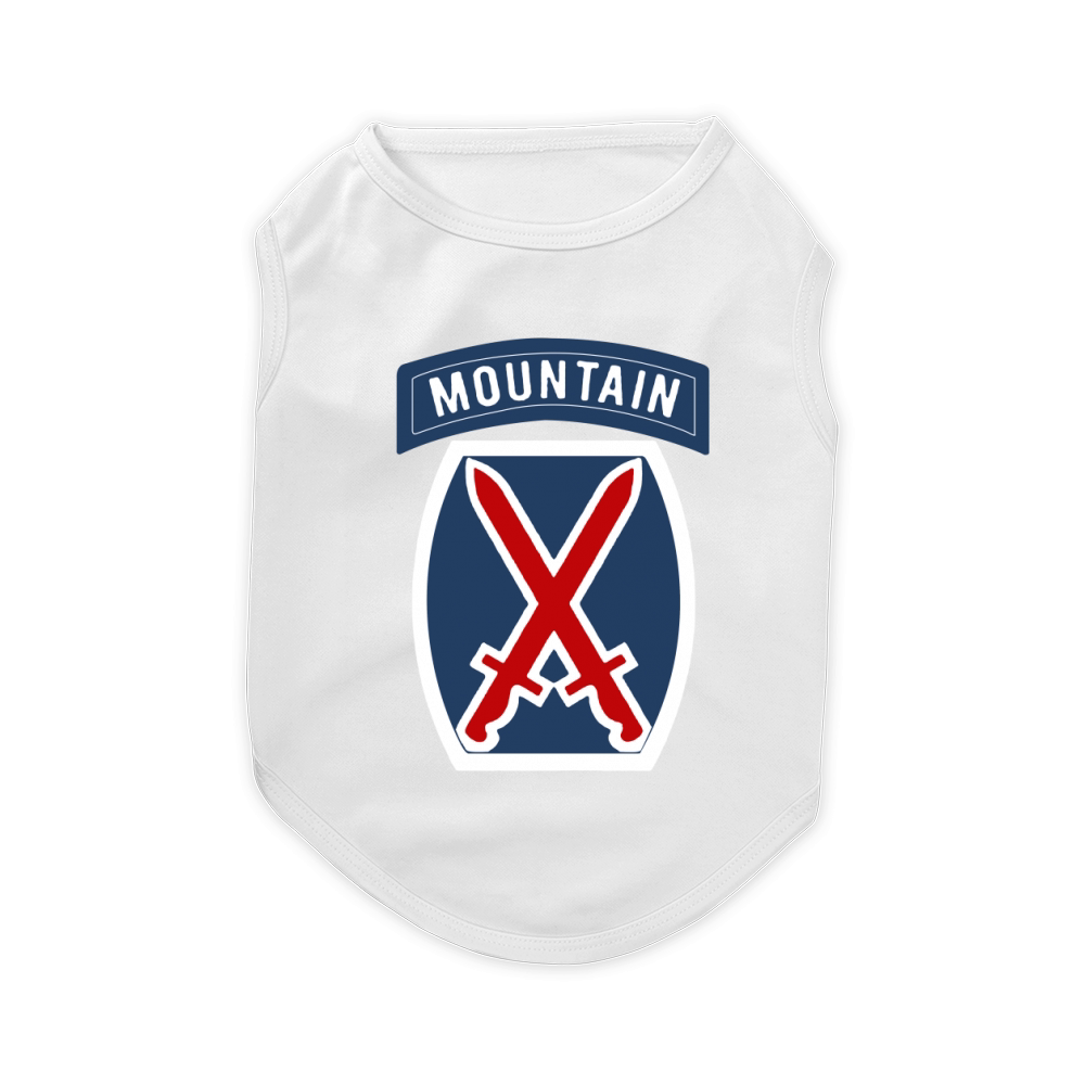 10th Mountain Division Logo Tshirt Pet T-Shirt
