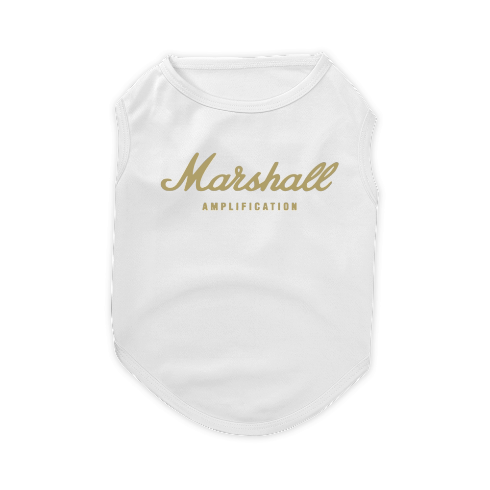 MARSHALL AMP GOLD Pet T-Shirt