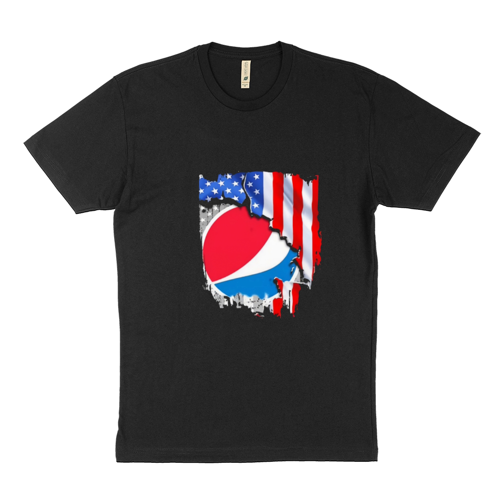 Pepsi Inside American Flag Independence Day Sustainable T-Shirt