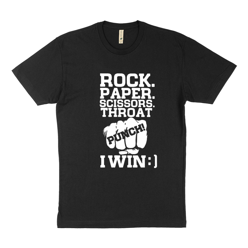 Rock  Paper Scissors Throat Punch I Win Shirt Sustainable T-Shirt