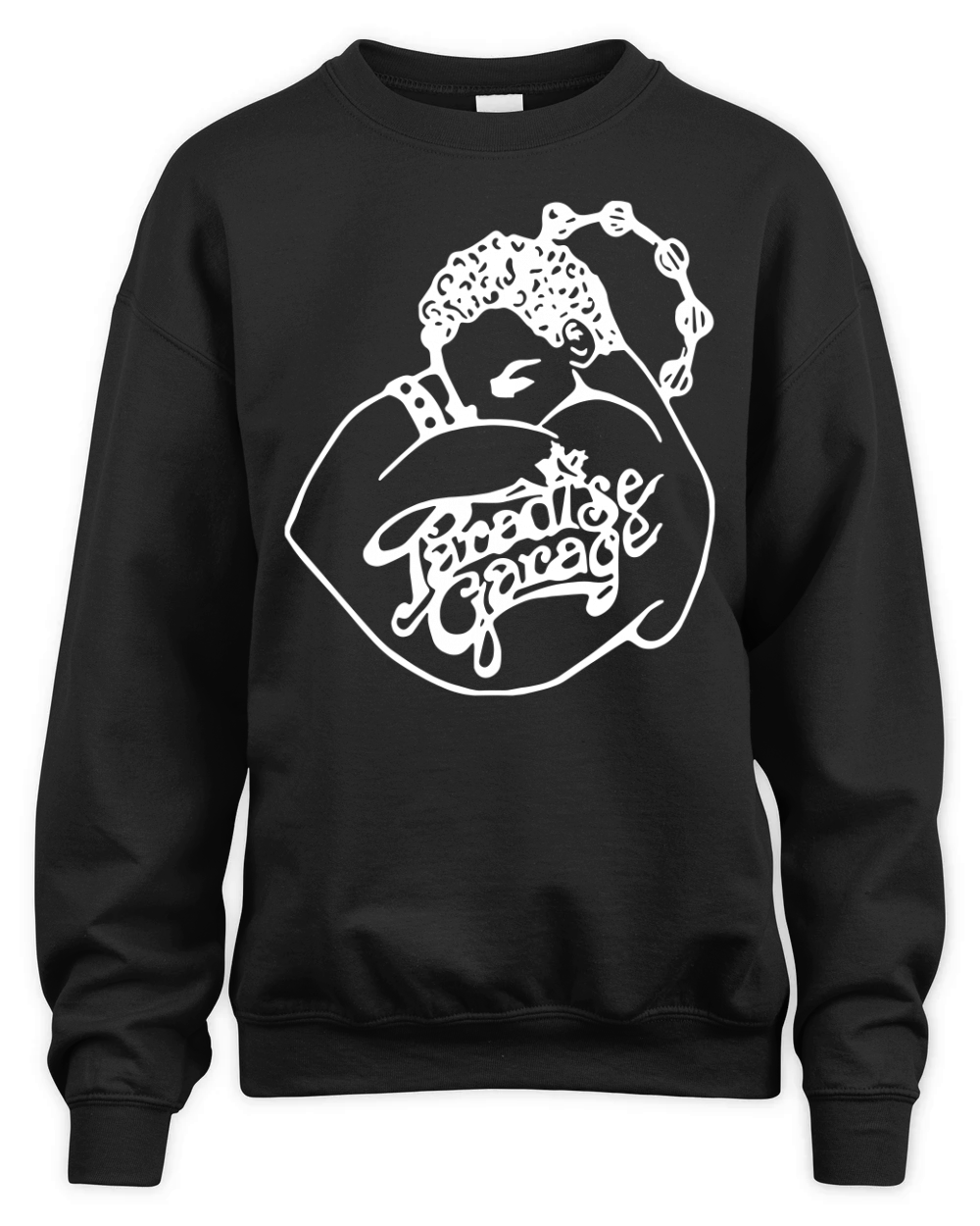 New Paradise Garage Logo Men s Black T Shirt T-Shirt Unisex Premium Crewneck Sweatshirt