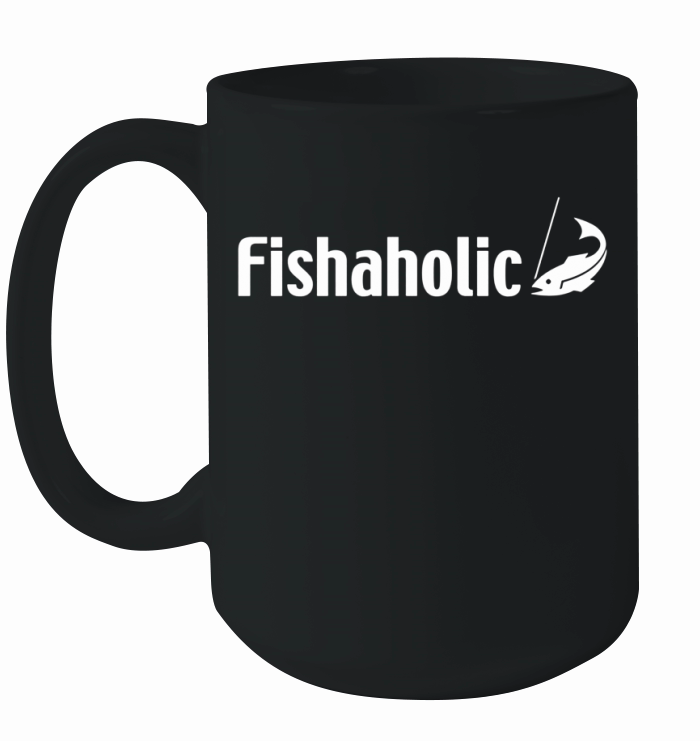 Fishaholic fishing lover shirt Ceramic Mug
