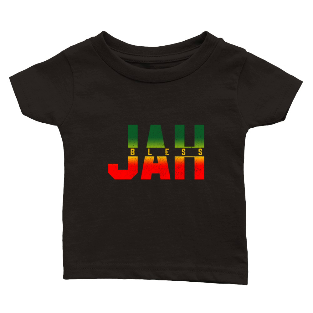 Jah Bless - Rastafari Reggae Music Jamaica Classic Baby Crewneck T-shirt