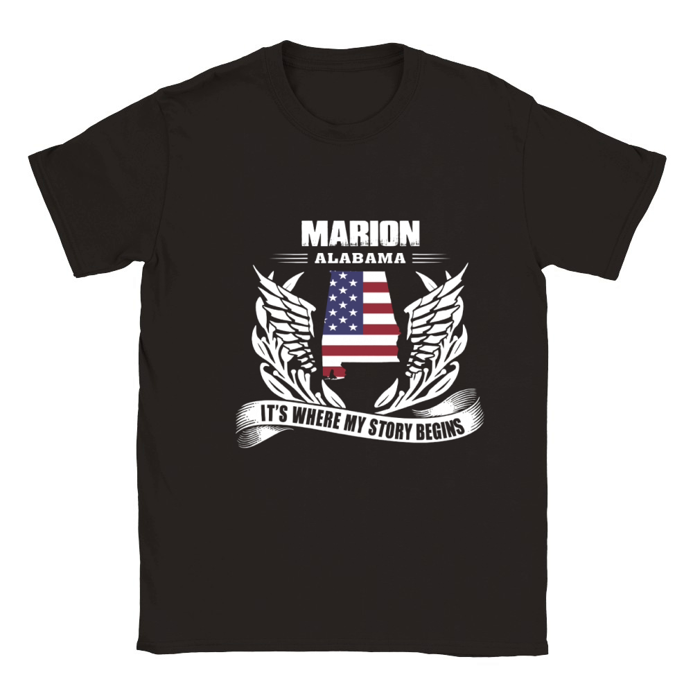 Marion, Alabama It's Where My Story Begins Shirt Classic Kids Crewneck T-shirt