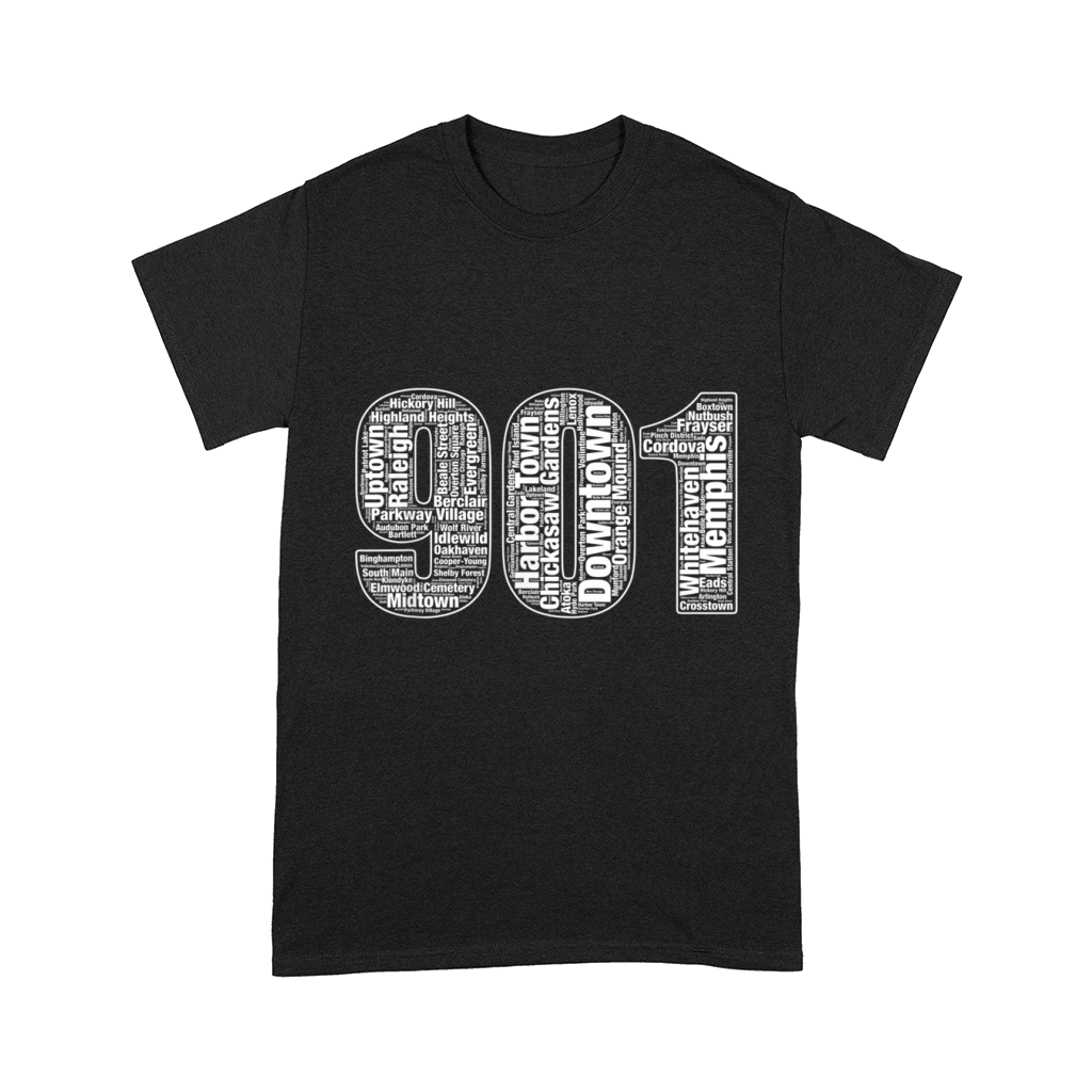901 Memphis Typography Word Art T-shirt Comfort T-shirt