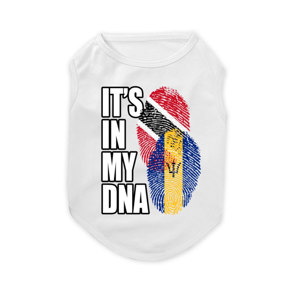 Barbadian And Trinidad Tobago Mix Heritage DNA Fla Pet T-Shirt