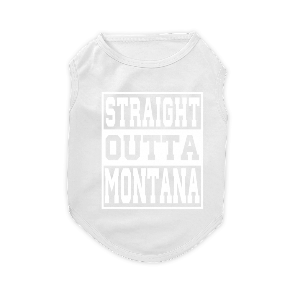 Montana Straight outta Montana Ideas Pet T-Shirt