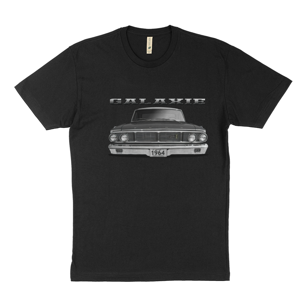 1964 Ford Galaxie Front Black Sustainable T-Shirt