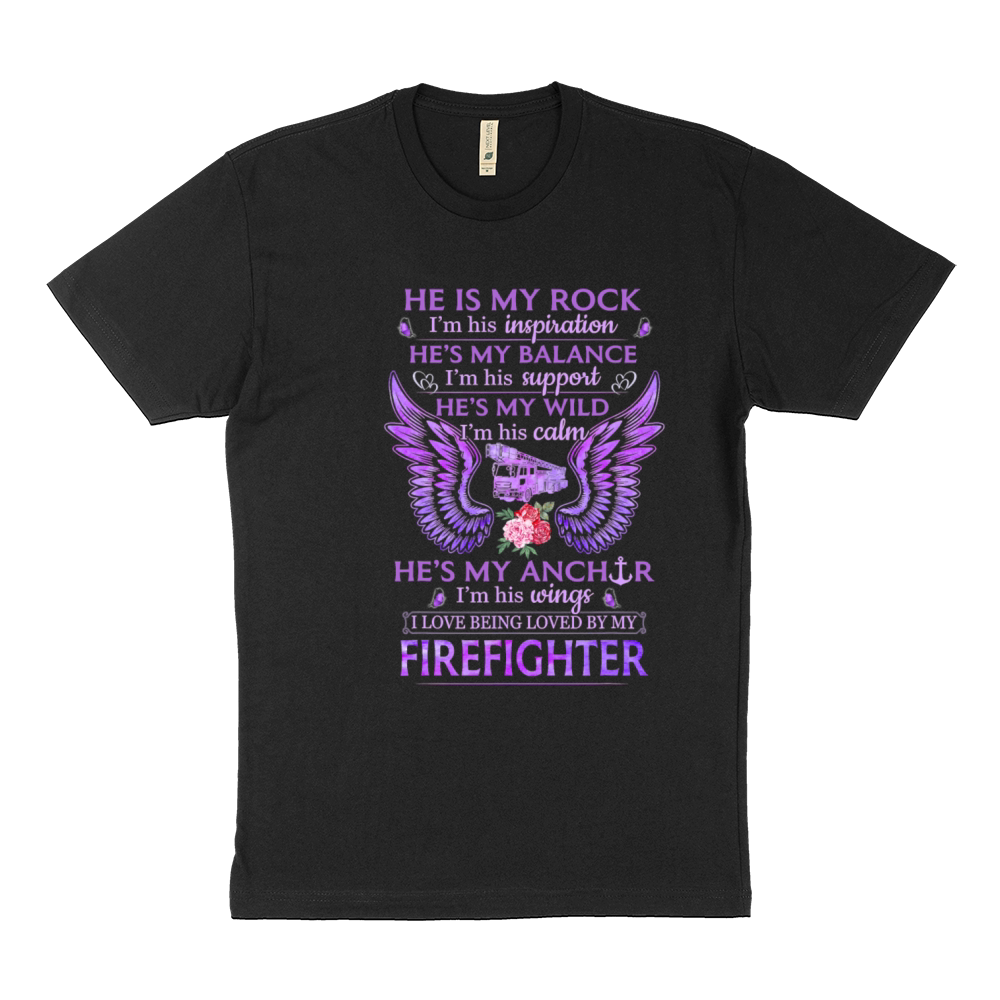 Firefighter I Love Being Loved By My Firefighter Sustainable T-Shirt