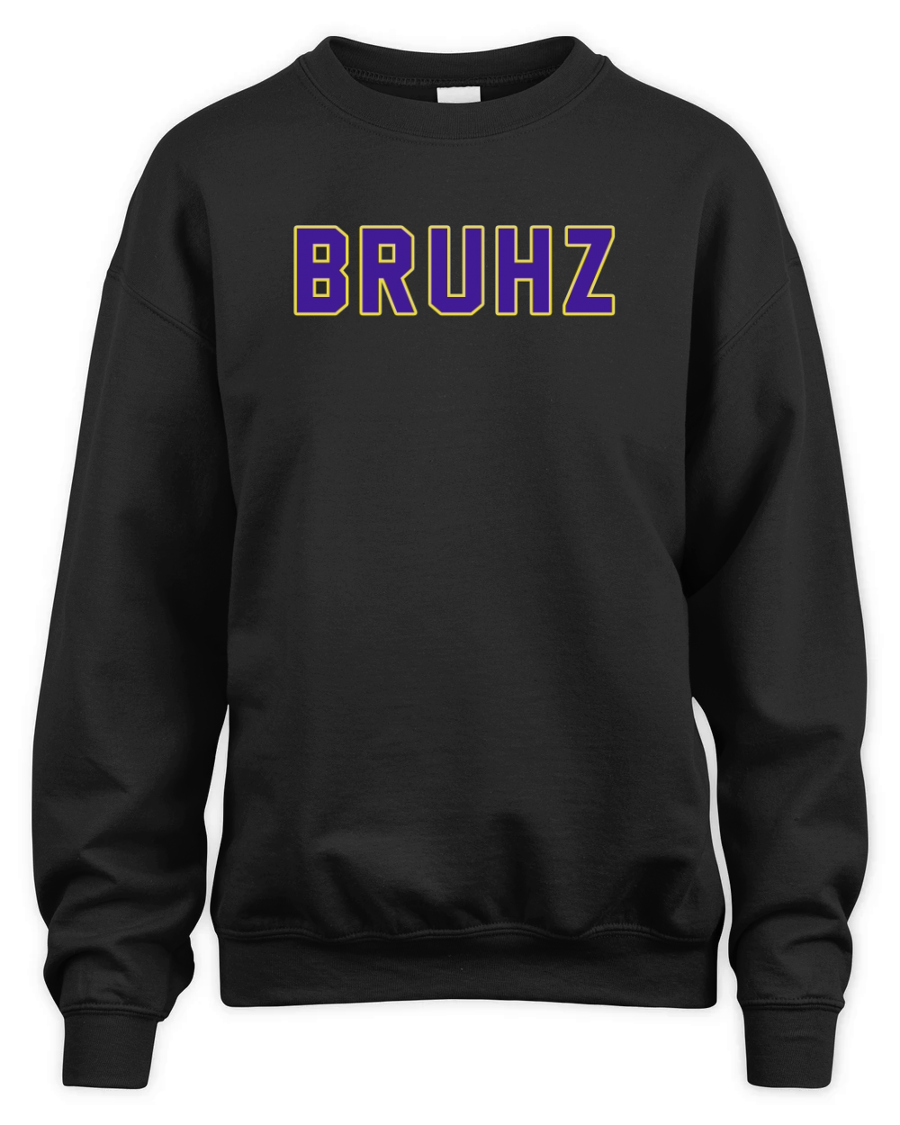 Mens Omega Gold Purple Q Psi Phi Bruhz T-Shirt Unisex Premium Crewneck Sweatshirt