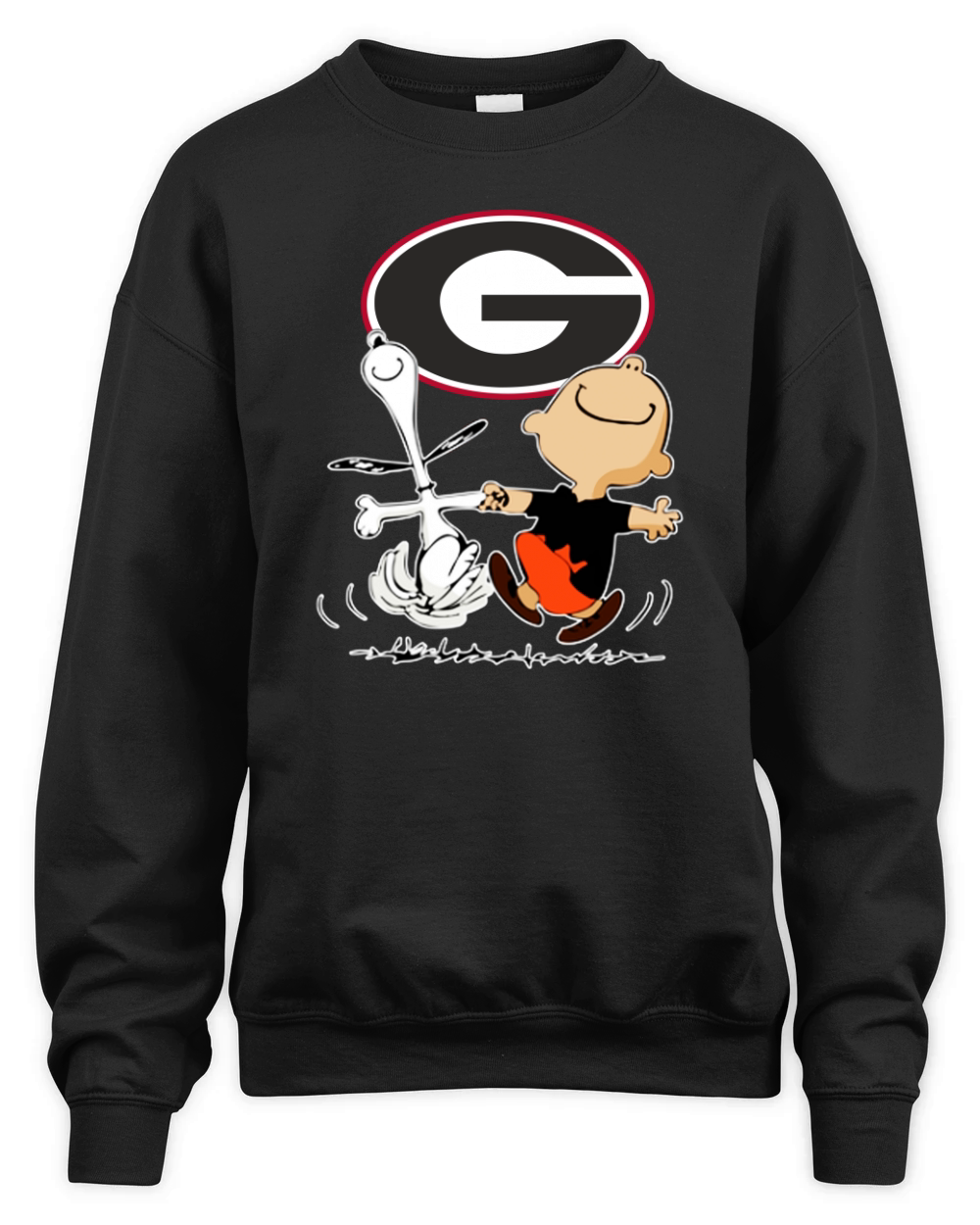 Snoopy Georgia Bulldogs fans Unisex Premium Crewneck Sweatshirt