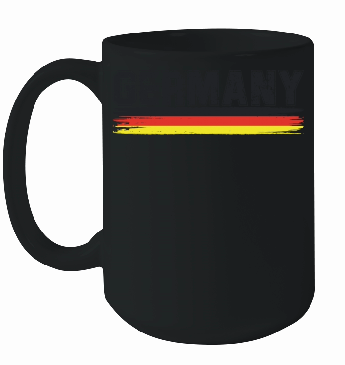 Vintage Germany German Flag Ceramic Mug
