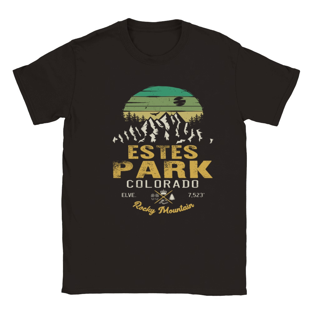 Estes Park Colorado Rocky Mountain National Park Classic Kids Crewneck T-shirt