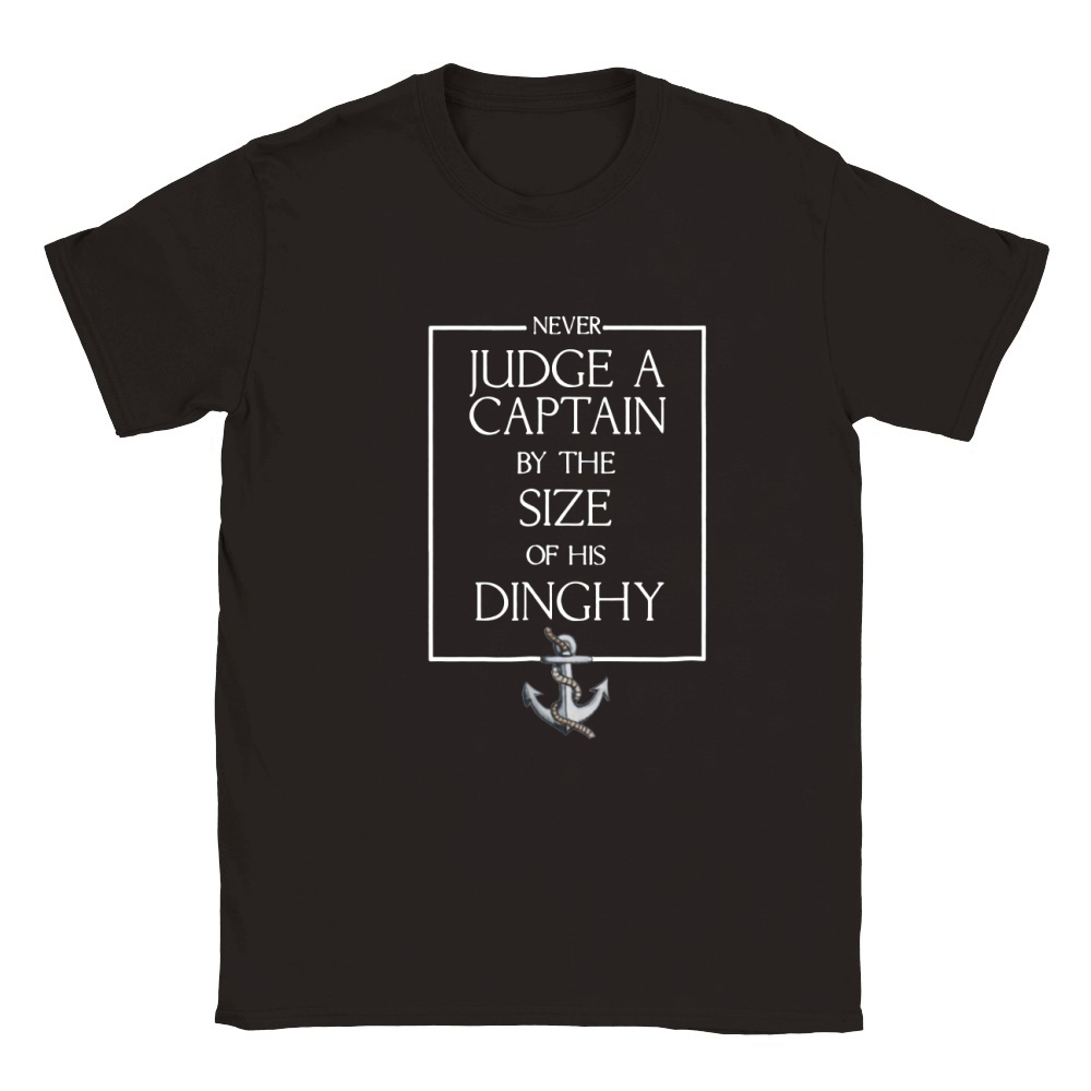 Never Judge A Captain by the Size of his Dinghy Tshirt Classic Kids Crewneck T-shirt
