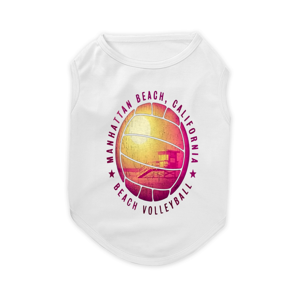 beach volleyball manhattan beach Pet T-Shirt