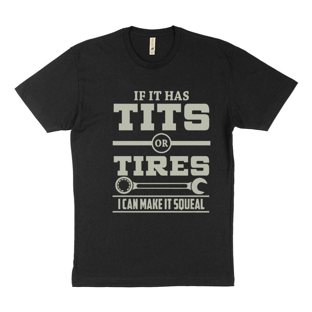 MECHANIC - TITS OR TIRES Sustainable T-Shirt