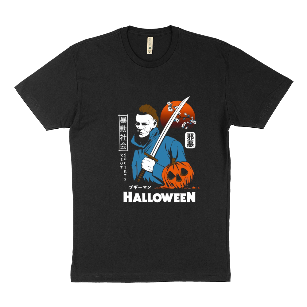 Riot Society Halloween Michael Myers Kanji Sustainable T-Shirt