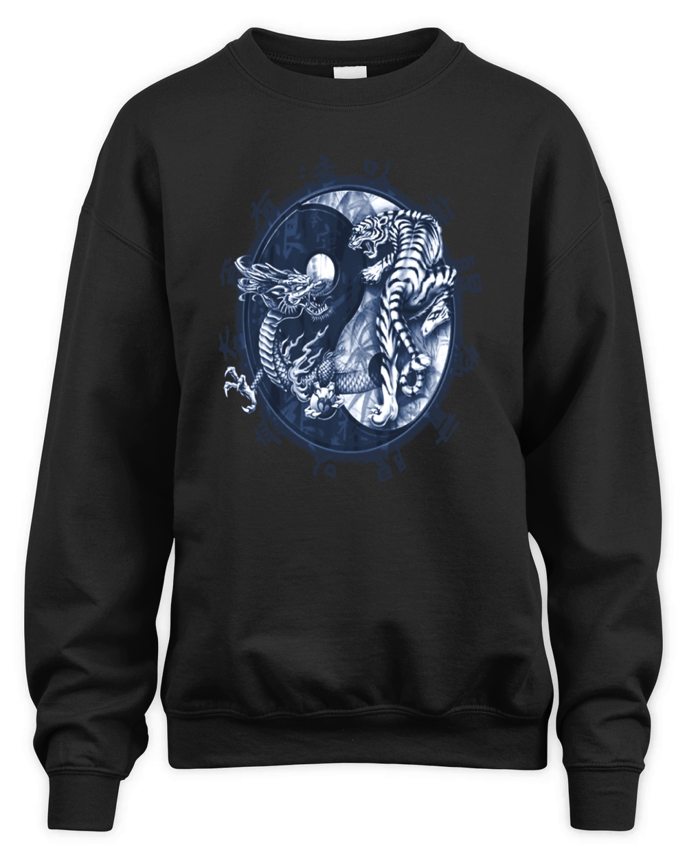 ying yang tiger and dragon Unisex Premium Crewneck Sweatshirt