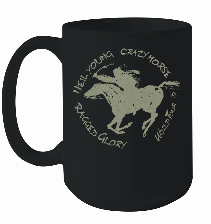 Neil Yuong Crazy Horse Ceramic Mug