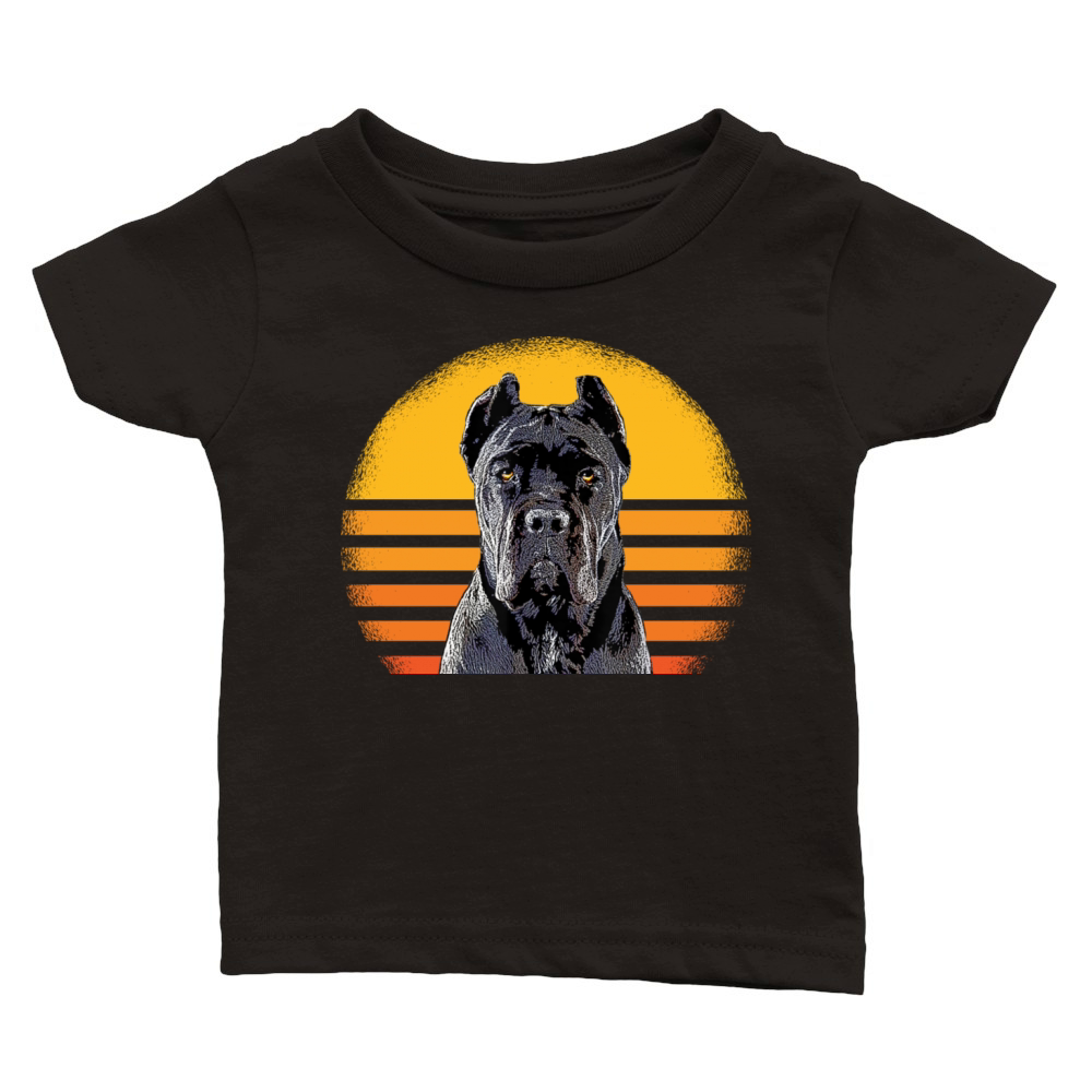 Cane Corso Dog Retro Vintage Classic Baby Crewneck T-shirt