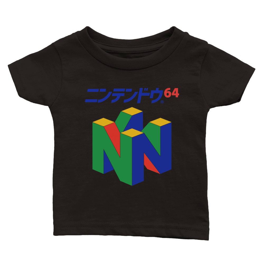 Japanese Nintendo 64 Shirt Classic Baby Crewneck T-shirt