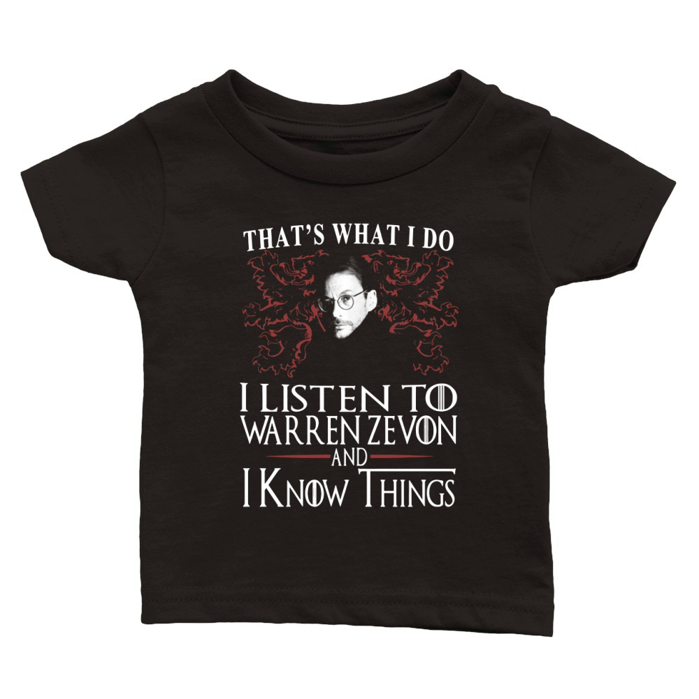 Warren Zevon I KNOW THINGS Classic Baby Crewneck T-shirt