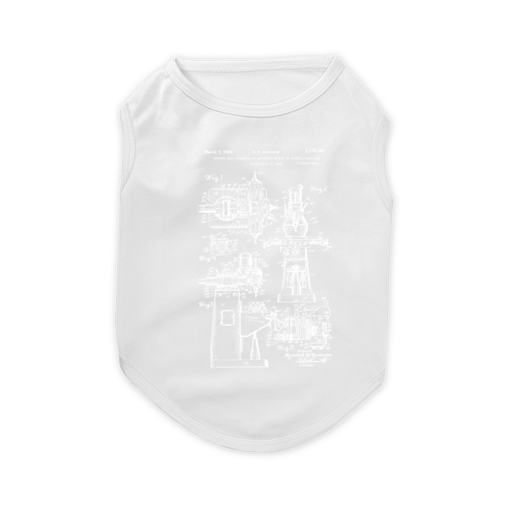 Bridgeport Milling Machine Patent 1942 Pet T-Shirt
