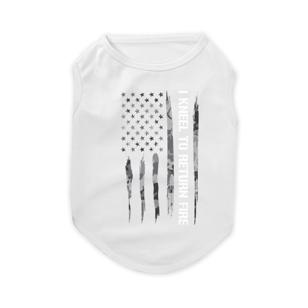 I Kneel To Return Fire Pet T-Shirt