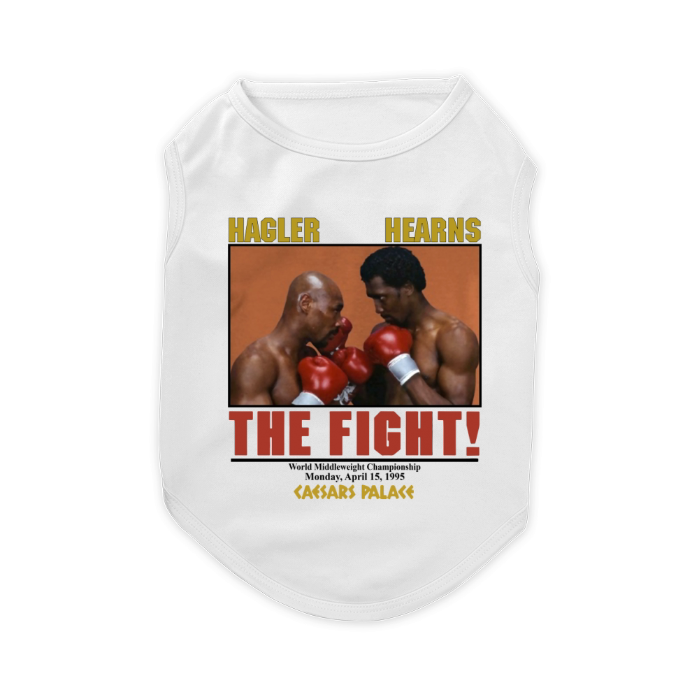 Marvin Hagler Vs Tommy Hearns The Fight 1985 Pet T-Shirt