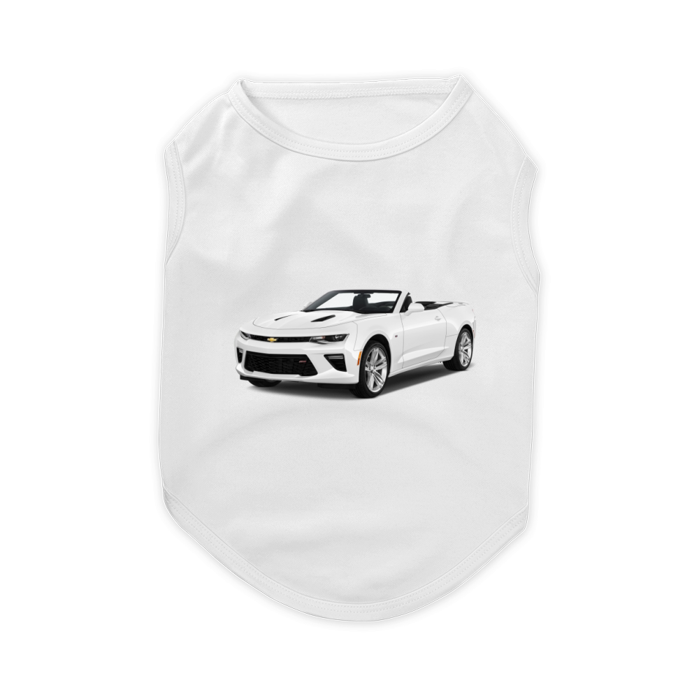 WHITE CAMARO Pet T-Shirt