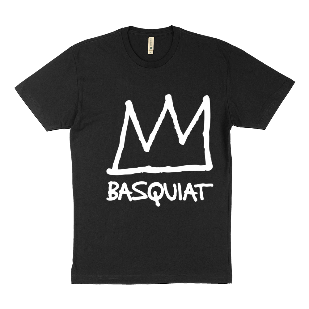 Classic Basquiat Crown Line Art Sustainable T-Shirt