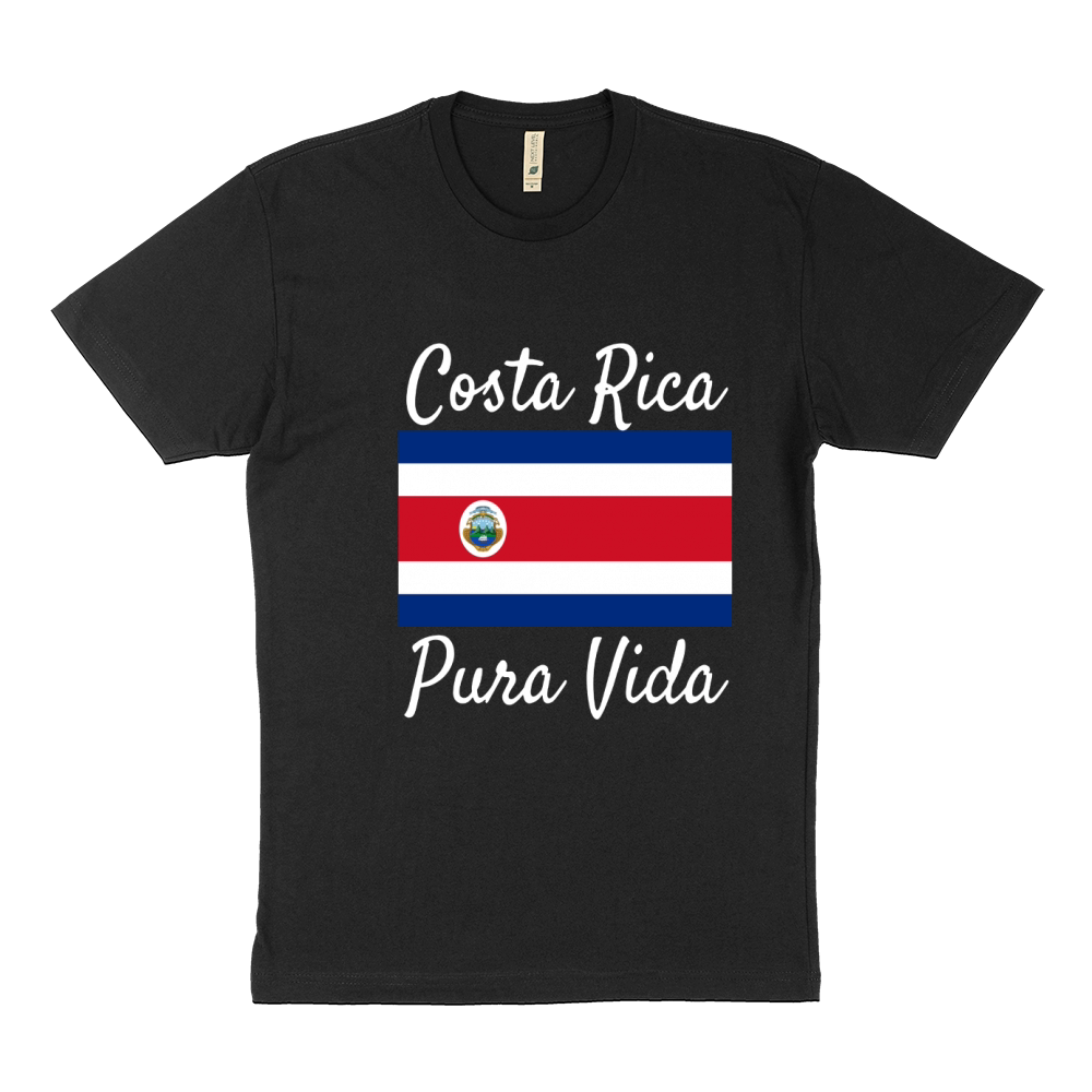 Costa Rica Pura Vida T-Shirt! Beautiful National Flag Tee! Sustainable T-Shirt