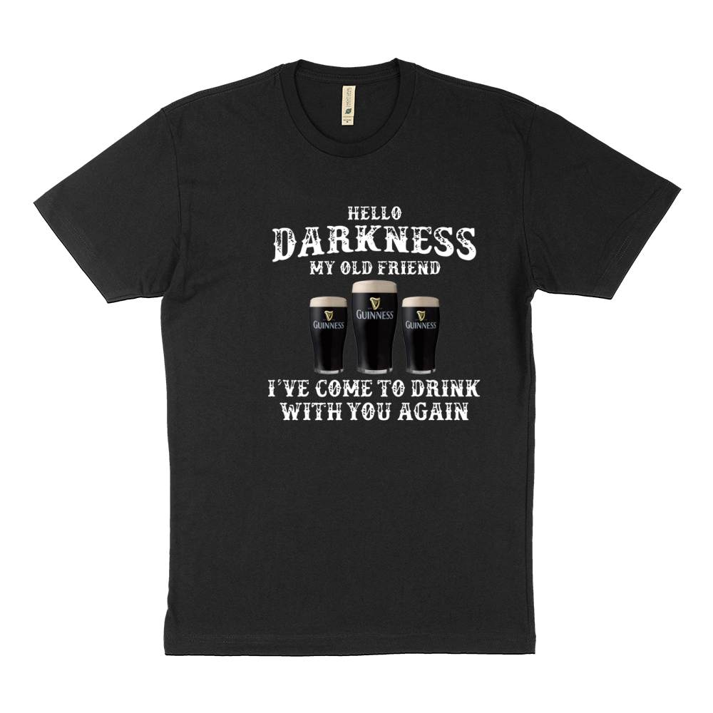 Guinness Beer Hello darkness my old friend i've come to drink Sustainable T-Shirt