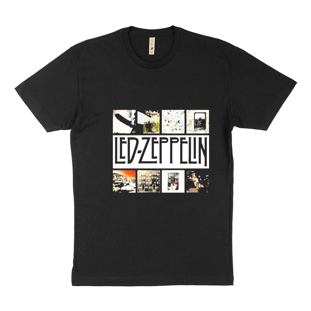 Led Zeppelin Classic Rock Band Sustainable T-Shirt